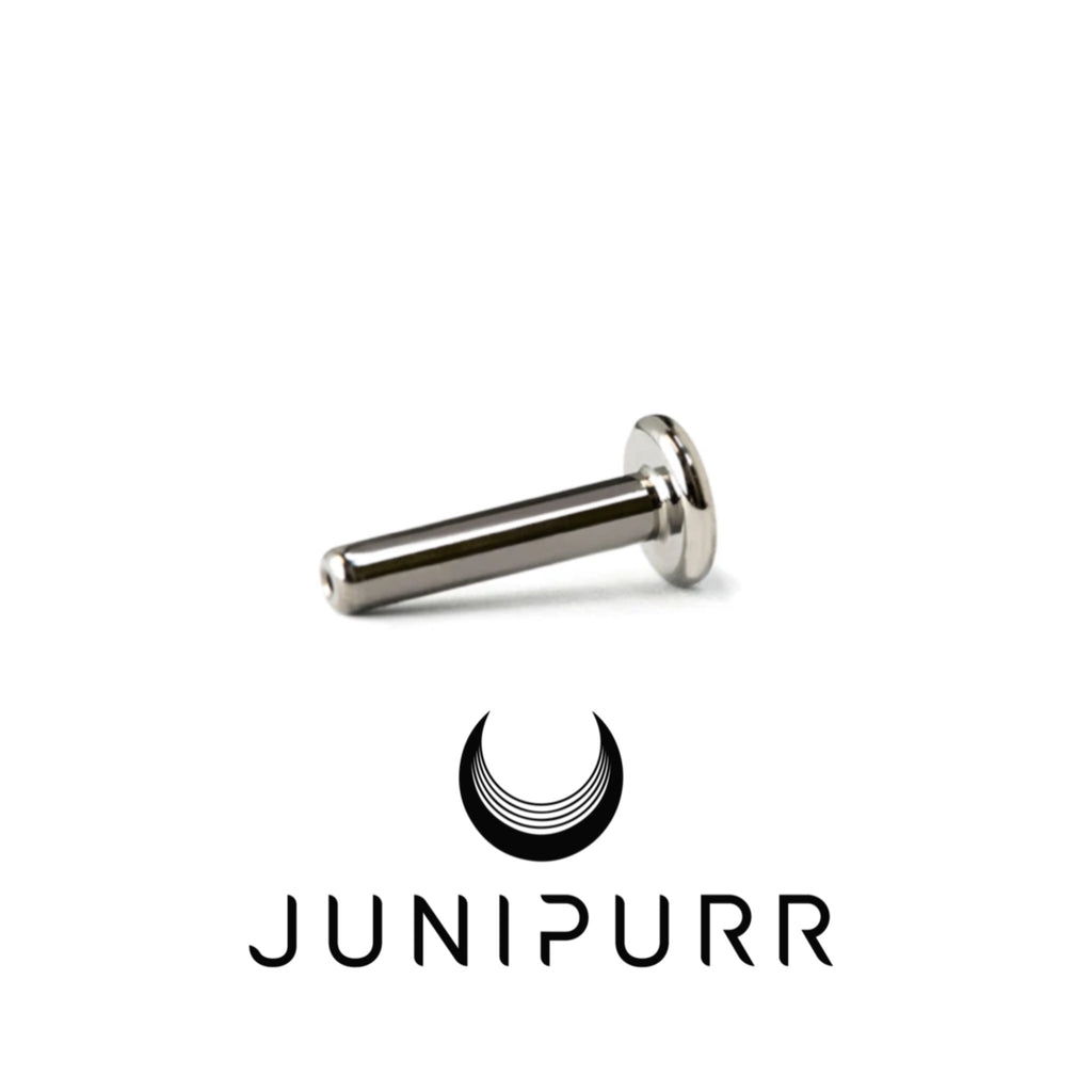 Junipurr Titanium Threadless Labret Post 16G (1.2mm) with 4mm Base