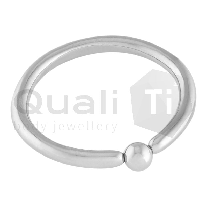 QualiTi Micro Ball Closure Ring with 2mm captive ball