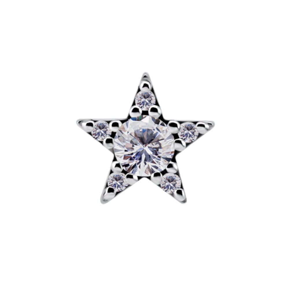 Nickel Free Threadless Gem Star (Cobalt Chromium)